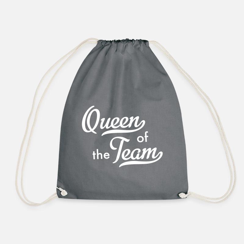 Queen of the Team - Turnbeutel - Grau