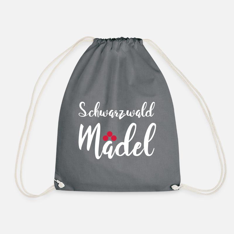Schwarzwaldmädel - Turnbeutel - Grau