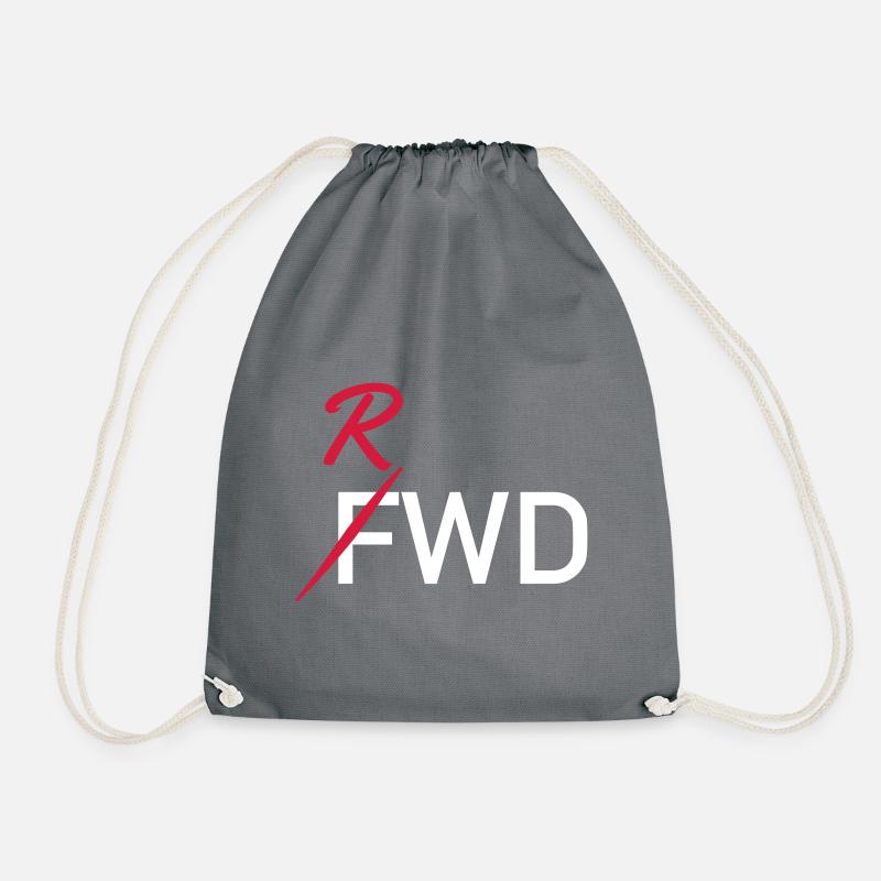 RWD rear-wheel drive drift desgin - Drawstring Bag - grey