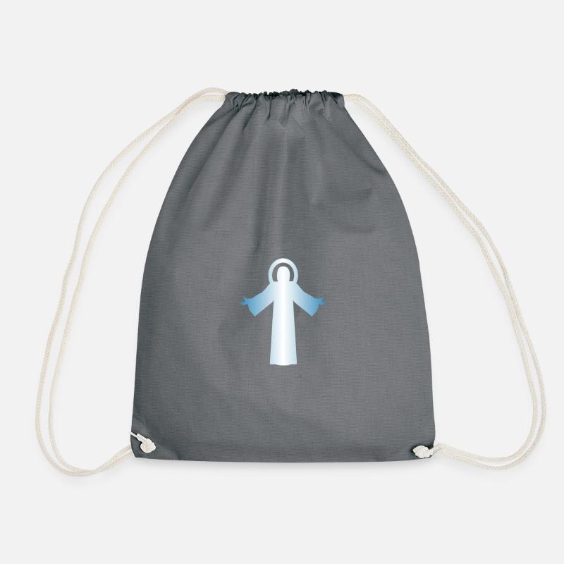 Jesus - Drawstring Bag - grey