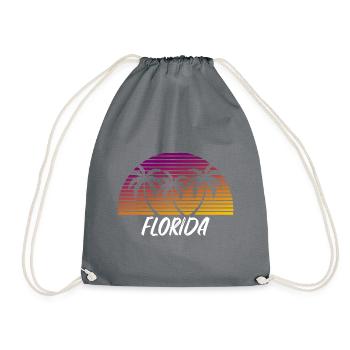 Florida - Drawstring Bag - grey - Front