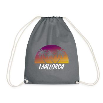 Majorca - Drawstring Bag - grey - Front