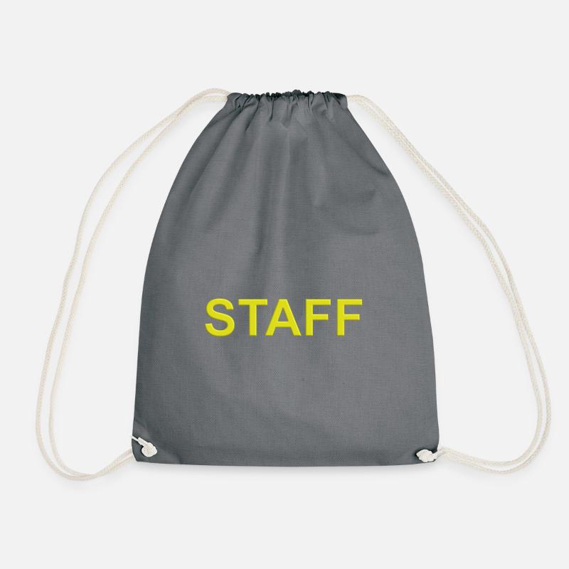 STAFF gelb - Turnbeutel - Grau