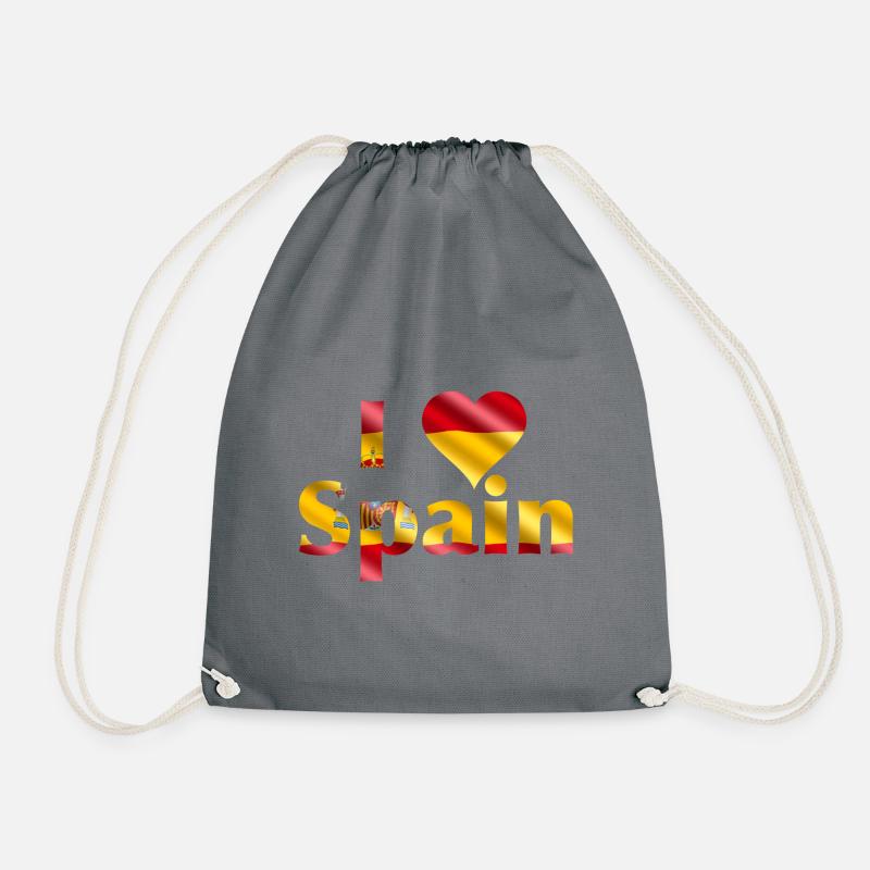 I love Spain - Drawstring Bag - grey