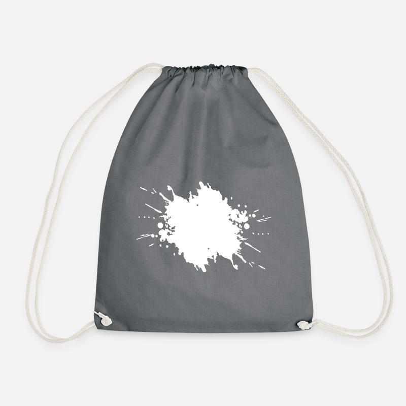 Tache d’éclaboussure 1 couleur Couleur du motif modifiable - Sac de sport léger - gris