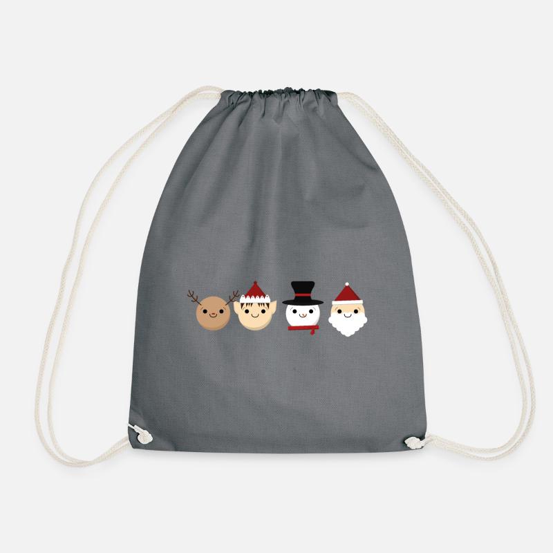 Christmas quartet - Drawstring Bag - grey