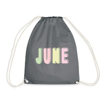 June - Turnbeutel - Grau - Vorne