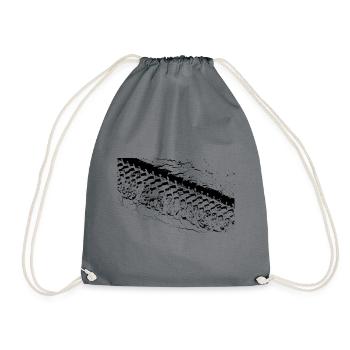 Piste de pneu sur tout terrain - Sac de sport léger - gris - Devant