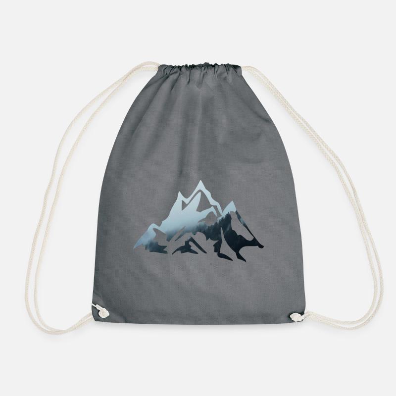 blockedTitle - Drawstring Bag - grey