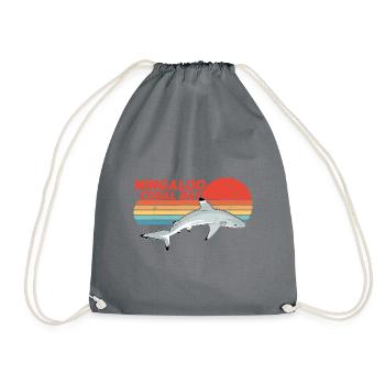 Blacktip Reef Shark - Drawstring Bag - grey - Front