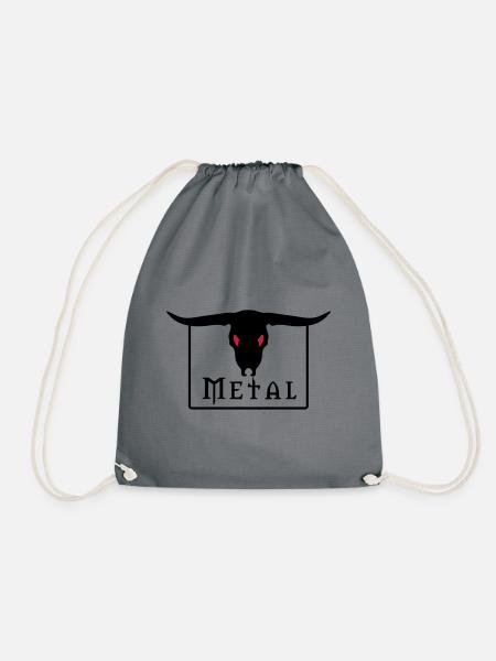 Metal für Festivals - Turnbeutel - Grau