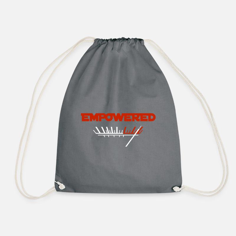 empowered music T-Shirt design - Drawstring Bag - grey