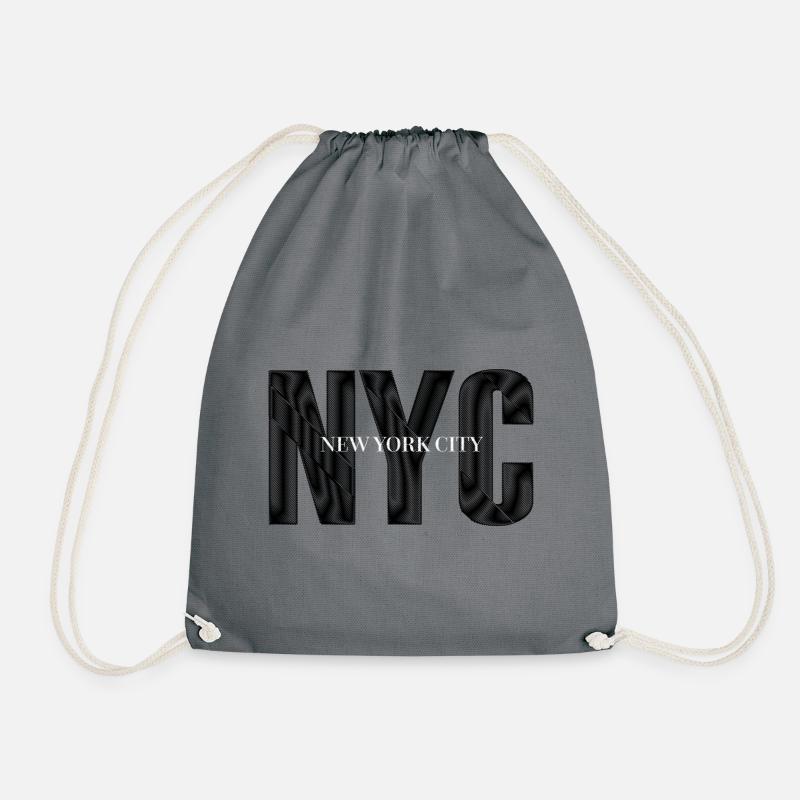 NYC New York City - Drawstring Bag - grey