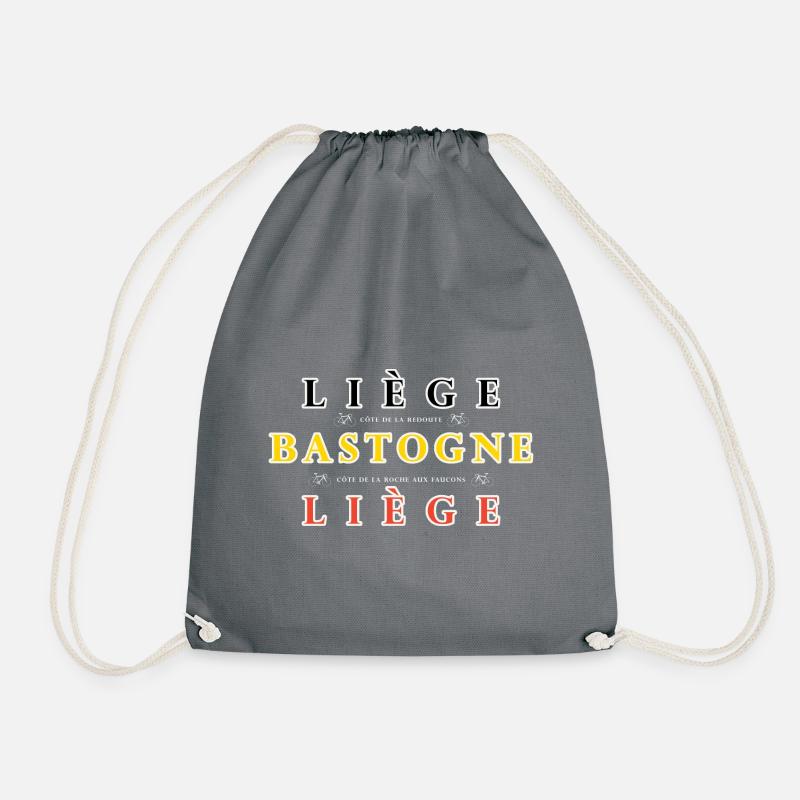 Liege Bastogne Liege - Drawstring Bag - grey