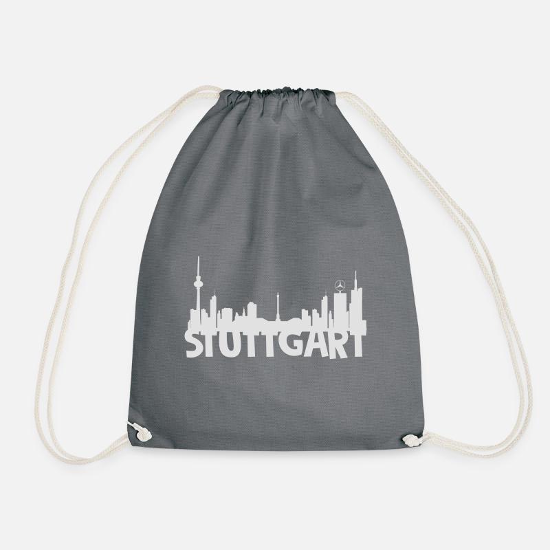Stuttgart Skyline Stadtbild - Turnbeutel - Grau