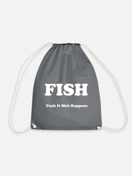 FISH - Turnbeutel - Grau
