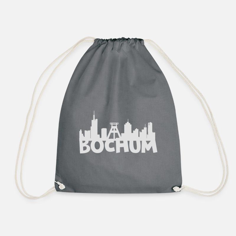 Bochum Skyline - Turnbeutel - Grau