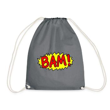 BAM! - Turnbeutel - Grau - Vorne