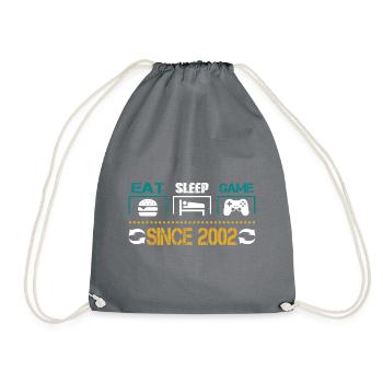 Eat, Sleep, Game, Repeat, Controller, since 2002 - Sac de sport léger - gris - Devant
