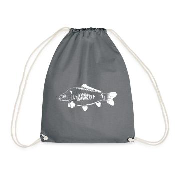 letzterWurf - White Carp - Karpfen - Turnbeutel - Grau - Vorne