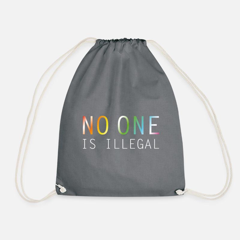 No one is illegal - Turnbeutel - Grau