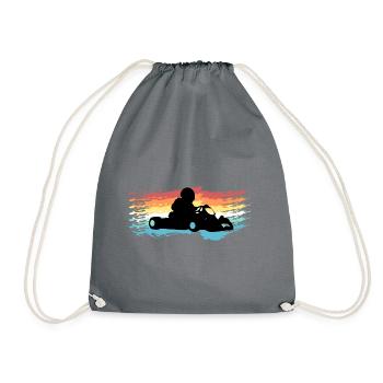 Kart - Drawstring Bag - grey - Front