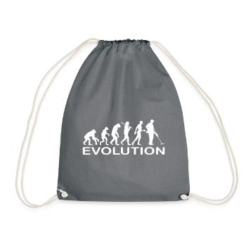 Metal Detector Evolution - Drawstring Bag - grey - Front