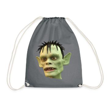 Horror Zombie vert en 3D pour Halloween - Sac de sport léger - gris - Devant