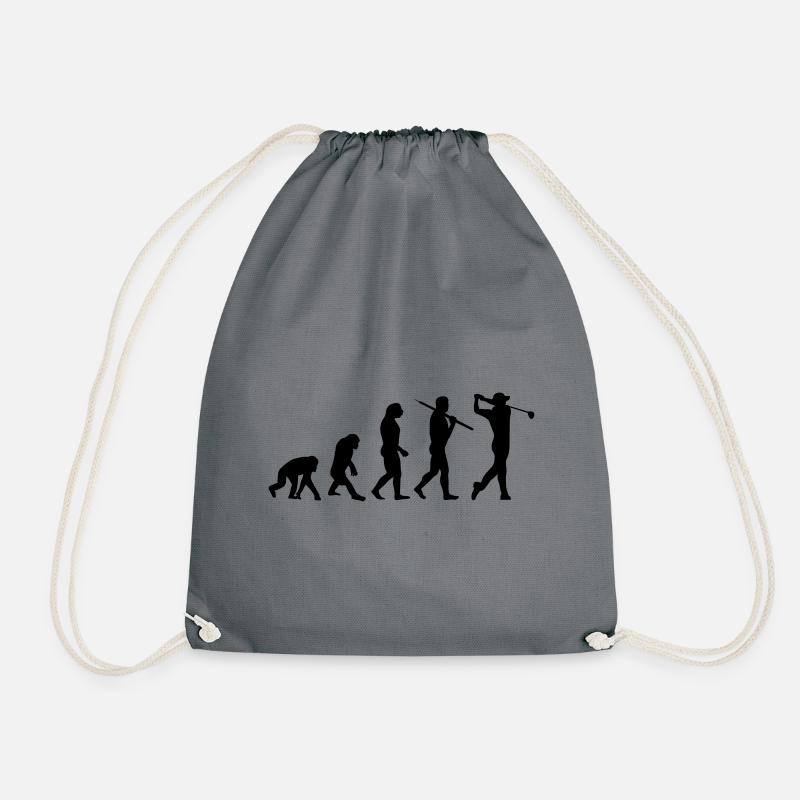 Golf Evolution Geschenk - Turnbeutel - Grau