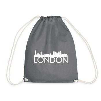 Idée de cadeau pour la ligne d'horizon de la capitale Londres - Sac de sport léger - gris - Devant