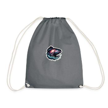 Poisson galactique - Sac de sport léger - gris - Devant