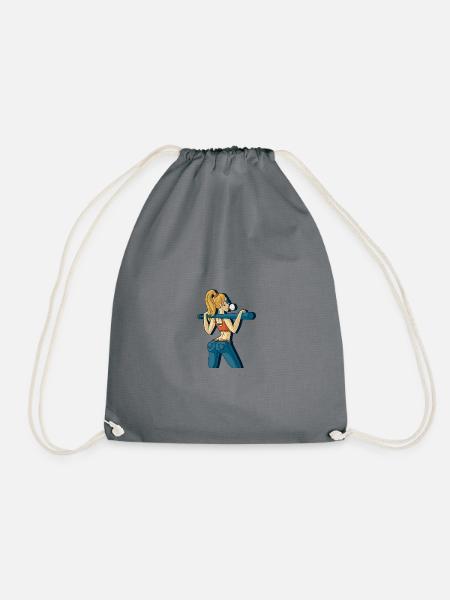 Cool Girl Cool Girl Bubble Fit Grafikdesign Baseba - Turnbeutel - Grau