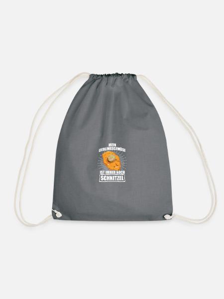 Lieblingsgemüse Schnitzel - Turnbeutel - Grau