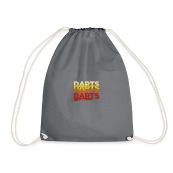 Dartspieler Darts Dart - Turnbeutel - Grau - Vorne