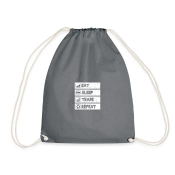 Eat sleep trade Stock Market Stock Market Trader - Drawstring Bag - grey - Front
