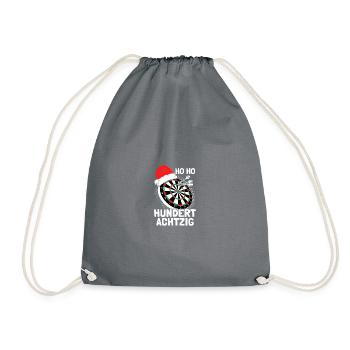 Fléchettes de Noël ho ho fléchettes joueur de fléchettes - Sac de sport léger - gris - Devant