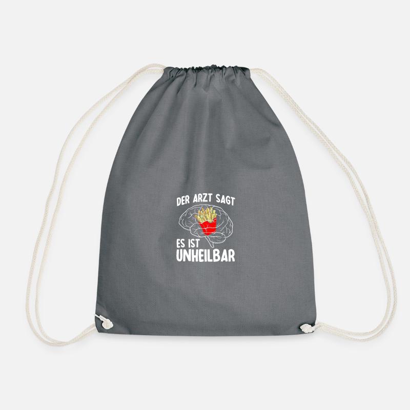 Frites incurables frites - Sac de sport léger - gris