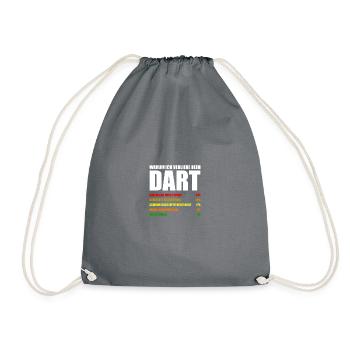 Why I Lose at Dart Player Darts - Drawstring Bag - grey - Front