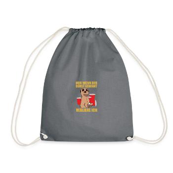 When Thirst Wins Beer Pong Beer Pong - Drawstring Bag - grey - Front