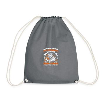 Chainsaw Wood Lumberjack Forester Forester - Drawstring Bag - grey - Front