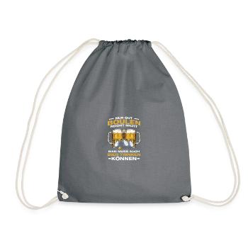 Only good boules Petanque Boules Boule players - Drawstring Bag - grey - Front