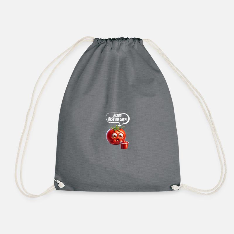 Alter! Bist du das?! Tomate Tomaten - Turnbeutel - Grau