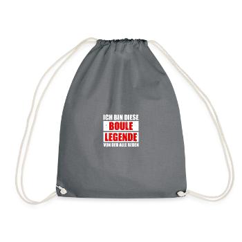 Pétanque Boule Legend Boule Joueur de Boule - Sac de sport léger - gris - Devant