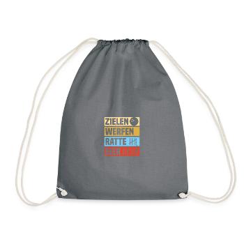 Zielen werfen Ratte Bowling Bowlingspieler Bowler - Turnbeutel - Grau - Vorne