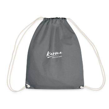 Karma s’en occupe Humour Sarcasme Fun - Sac de sport léger - gris - Devant
