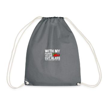 Vous pouvez couper des pets en verre pets pets pets - Sac de sport léger - gris - Devant