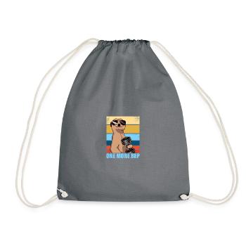 One more rep Bodybuilding Bodybuilder Weight Lifting - Drawstring Bag - grey - Front