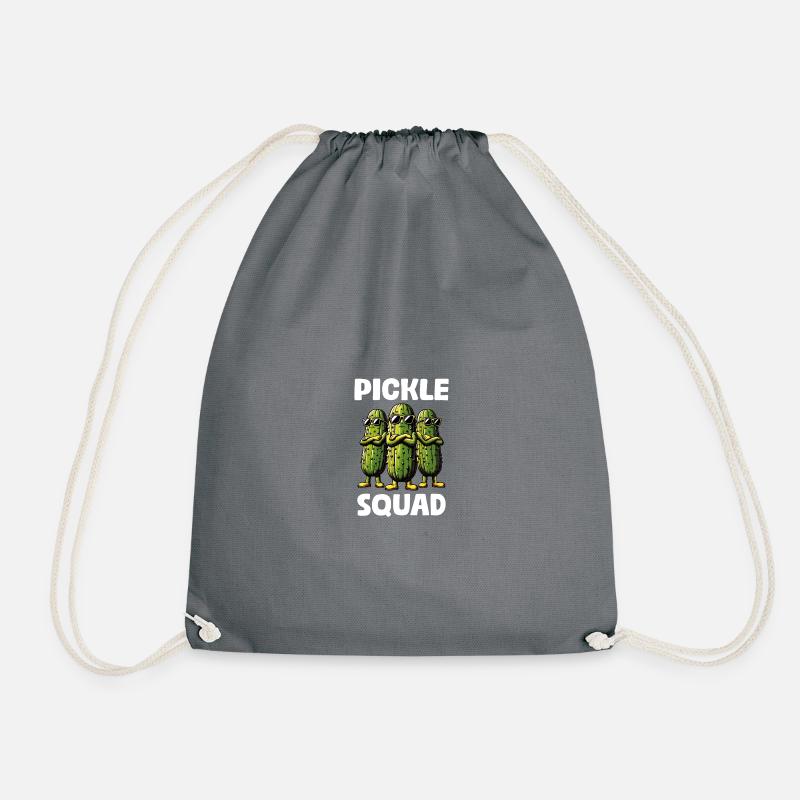 Pickle Squad Concombre drôle Cornichon Amateur de concombre - Sac de sport léger - gris