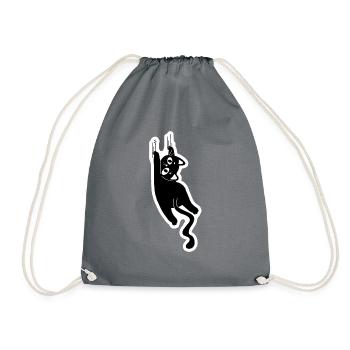 Chat qui gratte - Sac de sport léger - gris - Devant