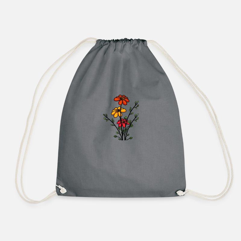 Bouquet SPRING - Drawstring Bag - grey